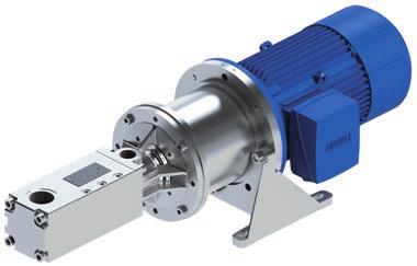 ratios. Rotating displacement pumps are especially suitable for volumetric dosing tasks and for the conveying of viscous to very high-viscosity media.