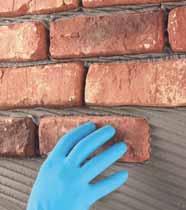 Ready-to-use adhesive paste, interior and exterior bonding and grouting of brick slips and both large and small-sized lightweight cementitious and resin conglomerate decorative elements on