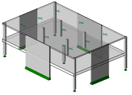 Concrete Design Handbook Flat slab design example A simple flat slab model as shown below is used