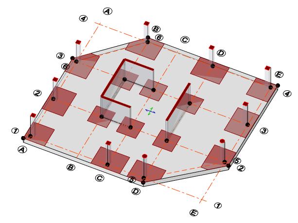 Engineers Handbooks (ACI AISC) Open an appropriate view in which to design the mat In models with mats at distinct floor levels you should use 2D Views to work on the mat design one level at a time.