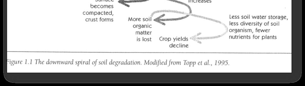 How do soils become degraded?