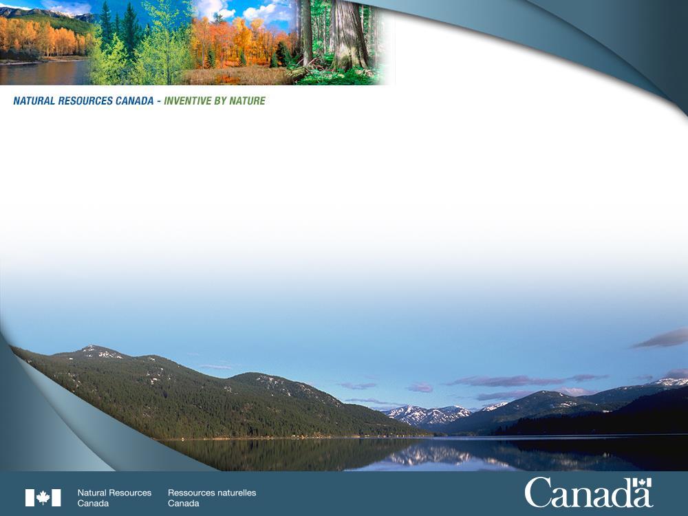 1 NRCan s Initiatives on Transforming the Canadian Forest Sector David