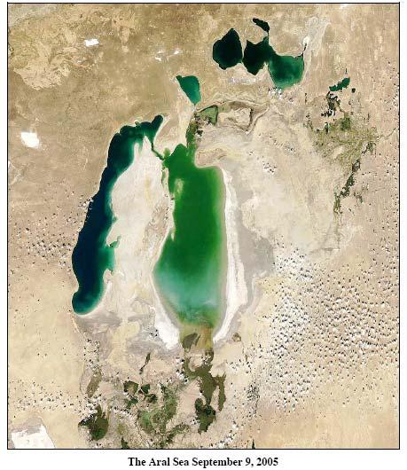 the bottom of the dry sea has formed the area approximately 36000km2 salt beach- Area sea desert.
