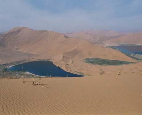 Badanjilin desert is the third biggest desert in China,also is the fluctuating one of biggest deserts in the