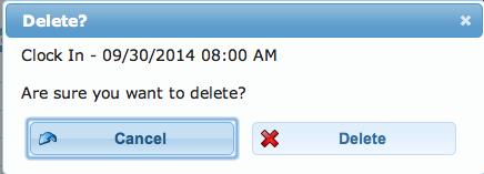 Figure 79 Deleting a Shift 1. Click on the blue arrow under any given day to expand the details of the shift. The details will appear as seen below.