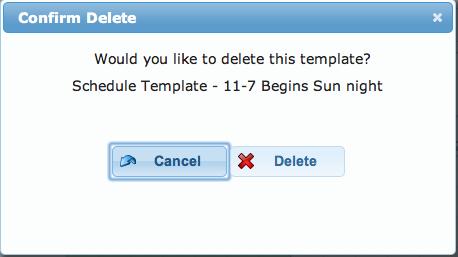 2. Click on the Edit Template button. The Create Template screen will appear. (Be sure the template you are editing appears as the Template Name.) 3.
