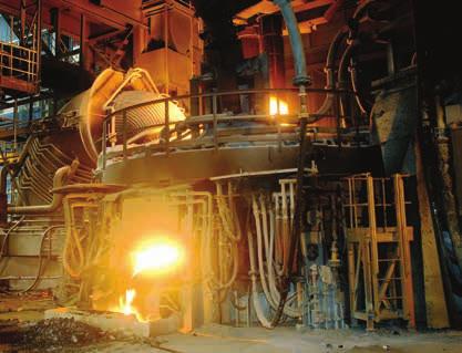 The electric arc furnace (EAF) was widely used during World War II to producealloy steels.