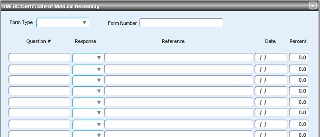 Billing Module Visit Filing 1 Generates the LQ segment when populated By populating the