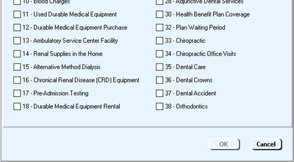 added to both the Insurance Carrier dialog