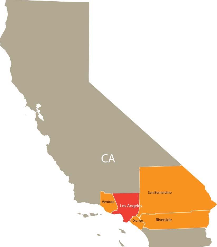RGE CONSUMER MARKET California Population: 38 Million Los Angeles Metropolitan Area Los Angeles County Orange County Riverside County San Bernardino County Ventura