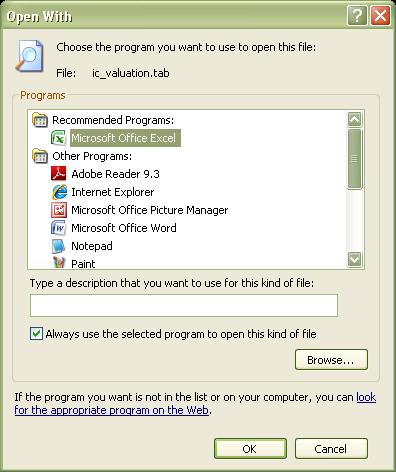 If prompted, select the program that Windows 7 is to use to