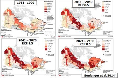 6 Canada in a Changing Climate The Canadian Forestry Service s Research on Future Forest Fire Risk Assess vulnerability of timber supply to increasing risks of