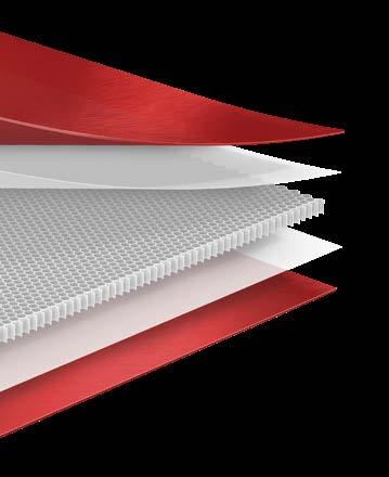 SKIN CORE SKIN THICKNESS STIFFNESS WEIGHT SHEAR STRENGTH Compression Shear Tension RELATIVE STIFFNESS 1T 4T 8T 1 40 185 1 1.25 1.33 What is a Honeycomb Panel?