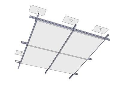 Required Apparatus: Vicoustic Panel (Standard metallic T-frame structure) STEP 1 The