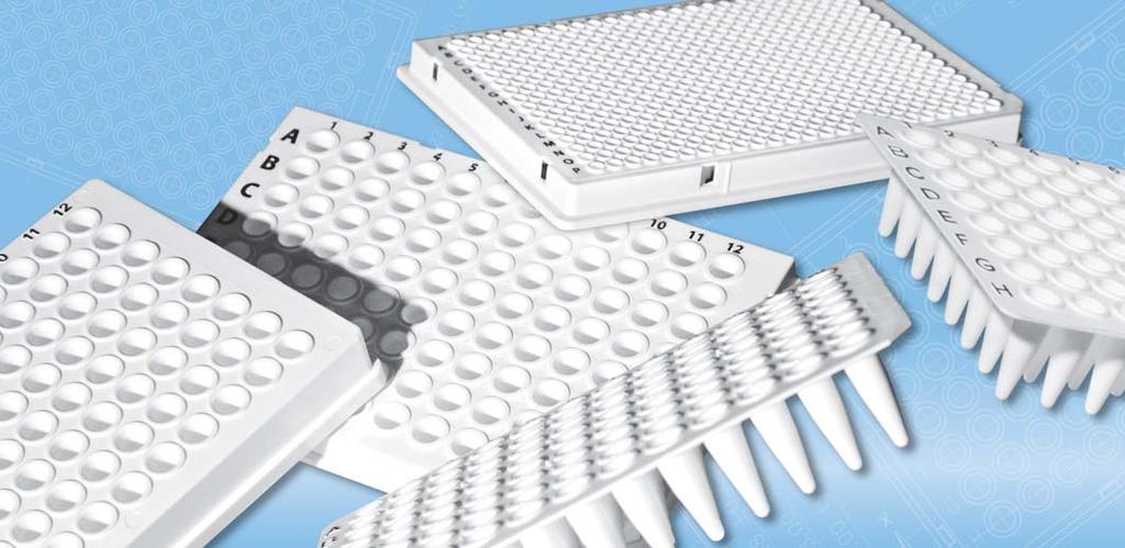A B 1 C 2 D E 3 F 4 G H 5 6 7 8 9 10 11 12 A B C D E F G H 1 2 3 4 5 6 7 8 9 10 11 12 White PCR plates for quantitative PCR White and transparent PCR plates Multiply PCR plates made of polypropylene,
