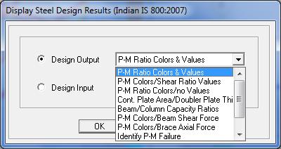 For example, the P-M interaction ratios can be displayed by choosing the Design Output option and selecting P-M Ratio Colors & Values from the drop-down
