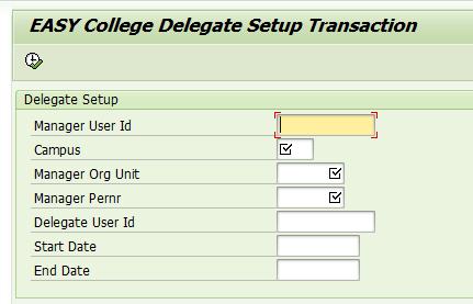 8.0 ASSIGNING A DEPARTMENTAL DELEGATE TO UPLOAD DOCUMENTS The Manager of the Department may decide to assign a campus delegate who will upload the evaluation documents.