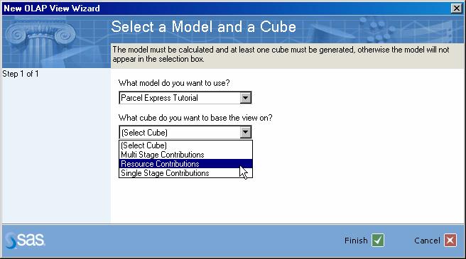 Using OLAP Cubes for Analysis Creating OLAP Views 105 Generating Cubes Before you can use OLAP cubes to analyze model data, you must generate cube data.