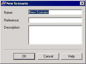 26 Deleting Periods and Scenarios Chapter 5 2 Select All Scenarios and click New. You see the New Scenario dialog box. 3 For Name, replace New Scenario with Target. 4 For Reference, type TARGET.