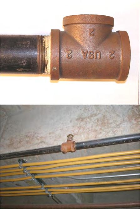 Unlike the fire sprinkler pipe, the couplings and fittings that are installed as components of the completed fire sprinkler systems are not coated to prevent flash rusting of the steel.
