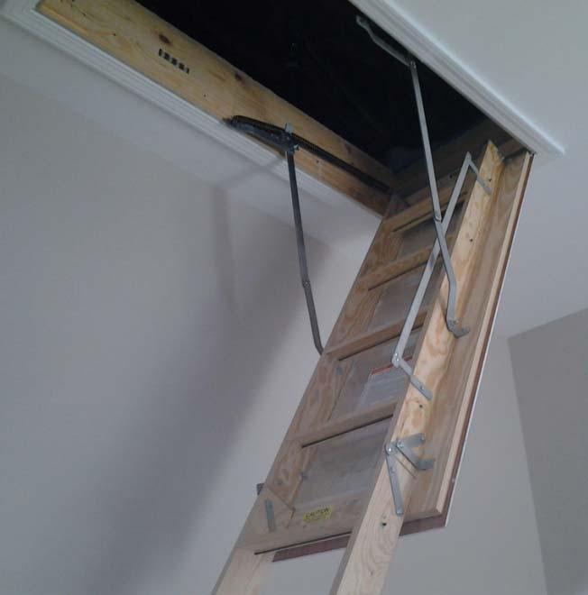 Ceiling / Attic Air barrier in any dropped ceiling / soffit is substantially