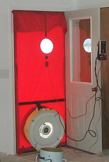 Q23. A blower door test is conducted at what house pressure