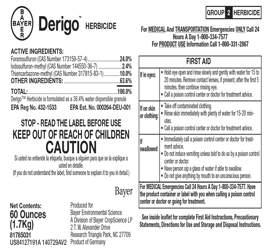 Derigo New herbicide from Bayer Released in 2015 Product available soon Contains three ALS