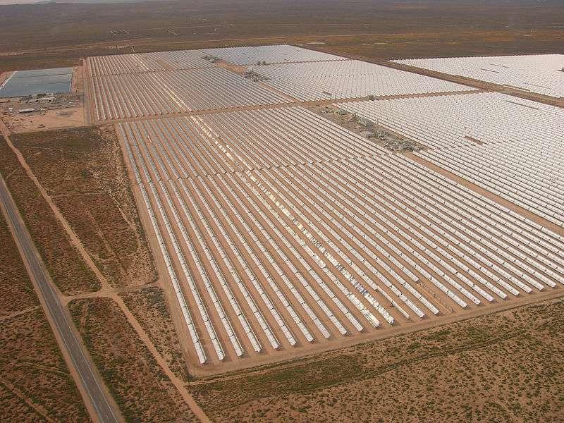 Average gross solar output for all nine plants at SEGS is around 75 MWe a capacity factor of