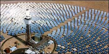 Tower Solar Thermal Power Plant: Principle ໄຟຟ າຄວາມຮ ອນແສງຕາເວ ນ ຊະນ ດຫຄອຍ Solar one (1982-88) Two (1996-99): 10 MW power