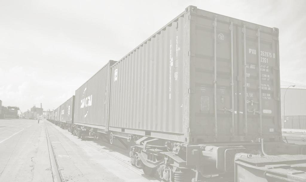 04 PORT SUSTAINABILITY Intermodal traffic: containers by rail