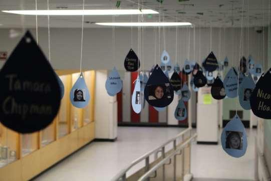 Art example Assignment: Highway of Tears Art Installation Details: students were asked to