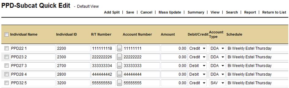 Managing User-Entered Transactions Users may create custom list views based on criteria and/or sorting patterns, hide or reorder columns, etc.