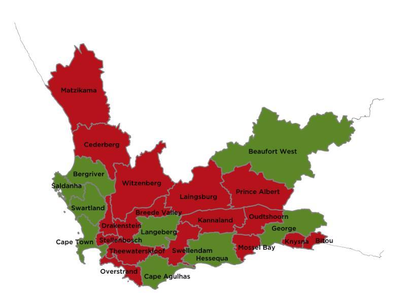 How are WC municipalities doing?