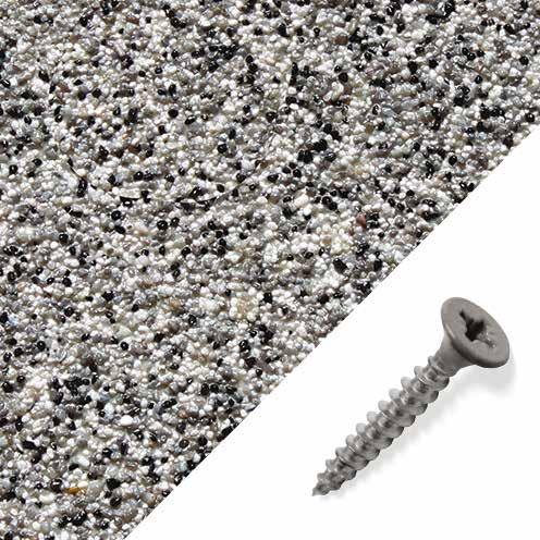grit finishes, with our screw