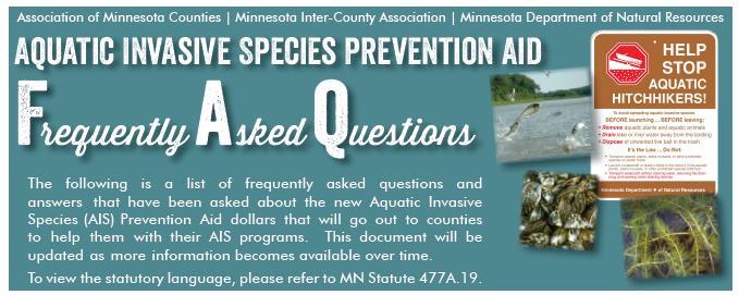 AIS Prevention Aid Program Minnesota Statute, Section 477A.