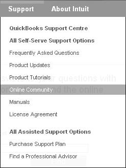 You can reach this from the Support Centre within QuickBooks 2008. or online.