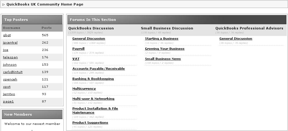 business (2) questions from fellow users and from Professional Advisors.