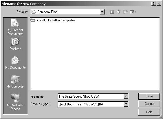 QuickBooks announces that it is ready to create your company file (9). Click Next. 9 10.