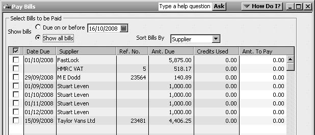 3 QuickBooks also shows the liability on the supplier s accounts payable report (4).