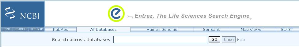 Entrez integrates the scientific literature; DNA and protein sequence databases;