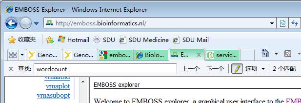 Tools for Nucleotide Sequences http://emboss.