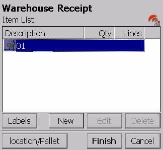 If the cargo is palletized user must check the Is Palletized check box; in this way the system will only print one label for the pallet.