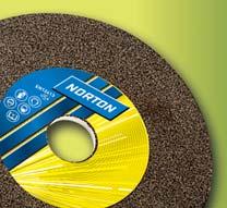moderate feed rates 86A Highly refined pink Tougher abrasive than pure white aluminium oxide Contains a small portion of chromium oxide 19A A blend of A & 38A abrasives Primarily used in saw grinding