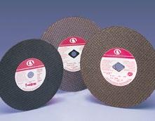 Reinforced Cut-off Wheels for Portable Circular Saws Reinforced Aluminum Oxide Abrasive Aluminum oxide abrasive Resin bond High-strength, reinforced construction Used on hand-held portable circular