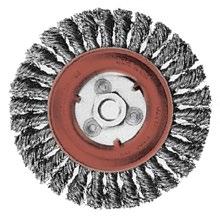 Wire Brushes Crimped Wire Wheel Brushes Dense, high-quality, tempered crimped wire construction Offers excellent performance for deburring, removing rust, corrosion and dirt, or for surface