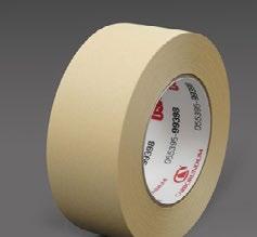 roll-back Tan Masking Tape Carborundum Tan Masking Tape goes on easy, sticks fast and holds tight. It conforms easily to contours and irregular surfaces.