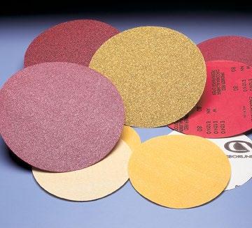 Glue-On Paper Discs Premier Red Zirconia Alumina Resin Paper Open Premium zirconia alumina abrasive Full phenolic resin bond system plus latex E-weight, latex paper backing Best choice for stripping