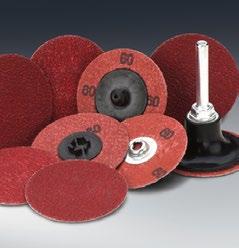 Quick-Change Discs Merit Ceramic Plus Cloth Discs Ceramic alumina grain provides exceptional life and value, especially on hard-to-grind alloys The supersize grinding aid produces longer life and