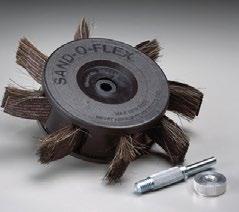 Sand-O-Flex wheels are designed to fit most standard equipment. They load quickly and easily by turning the index knob as needed, allowing you to change grit size in minutes.