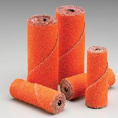Specialties Cartridge Rolls, Spiral Rolls, Cone Points Cartridge Rolls Effective for flash removal Polishing or removing machine tool marks Edge breaking Valuable abrasive tool for reaching into
